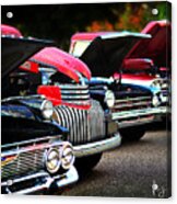 Row Of Classic Cars Acrylic Print