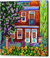 Rowhouse Sunflowers Acrylic Print