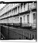 Royal Crescent In Black And White Acrylic Print