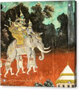 Royal Palace Ramayana 01 Acrylic Print