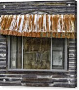 Rusty Window Awning Acrylic Print