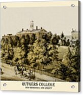 Rutgers 1849 Acrylic Print