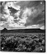 Sage And Clouds Acrylic Print