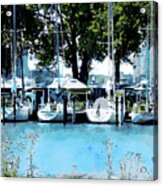 Sailboats At Belle Isle Acrylic Print