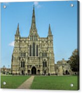 Salisbury Cathedral - Front Facade Acrylic Print