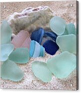 Saltwater Glass Acrylic Print