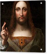 Salvator Mundi Acrylic Print