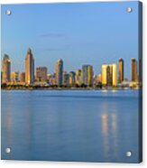 San Diego Skyline At Dusk Acrylic Print