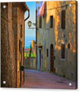 San Gimignano Alley Acrylic Print