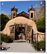 Santuario De Chimayo Adobe Chapel Acrylic Print