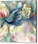 Sapphire Bloom Acrylic Print