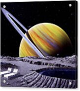 Saturn Spa Acrylic Print