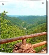 Scenic Overlook Red River Gorge Ky Acrylic Print