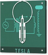 Science Posters - Nikola Tesla - Physicist, Engineer Acrylic Print