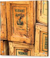 Scott Farm Apple Boxes Acrylic Print