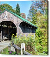 Church Street Covered Bridge Acrylic Print