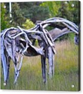 Sculpture Of Horse Acrylic Print