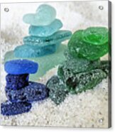 Sea Glass Stacks Acrylic Print