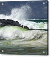 Sea Meets Rock Acrylic Print