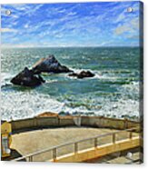 Seal Rocks - From The Cliff House Diner Acrylic Print