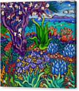 Seaside Flowering Tree Acrylic Print
