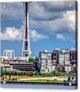 Seattle Space Needle Hdr Acrylic Print
