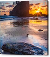 Second Beach Rock Acrylic Print