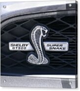 Shelby Gt 500 Super Snake Acrylic Print