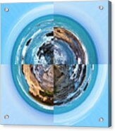 Shelter Cove Stereographic Projection Acrylic Print