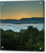 Shenandoah Sunrise Pre-dawn Glow Acrylic Print