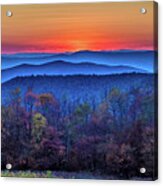 Shenandoah Valley Sunset Acrylic Print