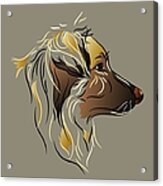 Shepherd Dog In Profile Acrylic Print