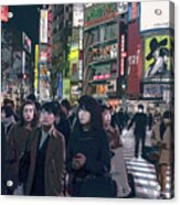 Shibuya Crossing, Tokyo Japan Poster 2 Acrylic Print