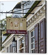 Shields Tavern Sign Acrylic Print