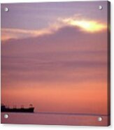 Ship At Sea Two Acrylic Print