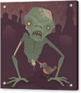 Sickly Zombie Acrylic Print