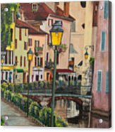 Side Streets In Annecy Acrylic Print