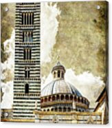 Siena Duomo Tower And Cupola Acrylic Print