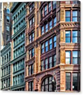 Sights In New York City - Colorful Buildings Acrylic Print