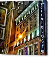 Sights In New York City - Scientology Acrylic Print