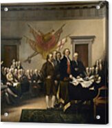 Signing The Declaration Of Independence Acrylic Print