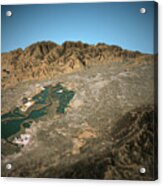 Silicon Valley 3d View West To East Natural Color Acrylic Print