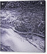 Silver Brook In Winter Acrylic Print