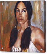 Sioux Woman Acrylic Print