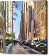 Sixth Avenue Flags Acrylic Print