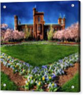 Spring Blooms In The Smithsonian Castle Garden Acrylic Print