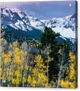 Sneffels Range In The Fall - Colorado Acrylic Print