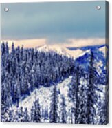 Snow Covered Mountains Acrylic Print