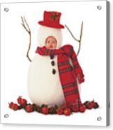 Snowman Acrylic Print