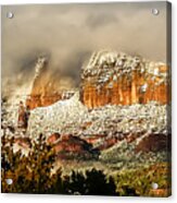 Snowy Day In Sedona Acrylic Print